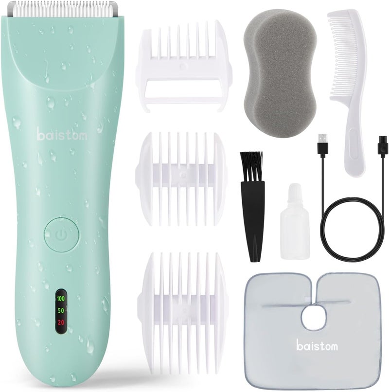 Baistom Baby Hair Clippers, Quiet & Dual-Mode Hair Cutting for 0-12, Waterproof Rechargeable & Cordless Hair Trimmer for Infant Toddler & Kids - Image 1