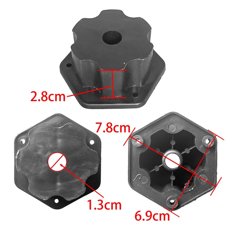 POLYNX 2PCS 12 Volt RS550 40000 RPM High-Speed Motor Gearbox for Power Wheels Motor Upgrade,Pair of 12V Motors Engine for Ride-On Replacement Parts,2 Free Coupler (Blck Coupler) - Image 3