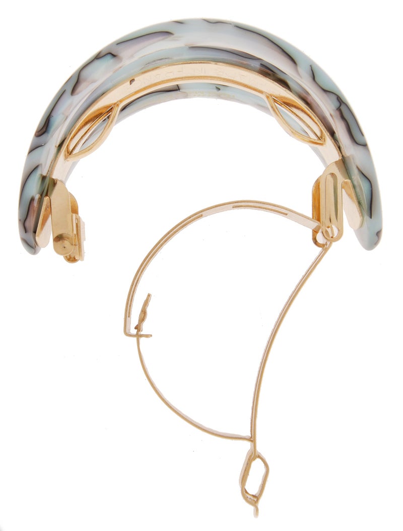 France Luxe Cutout Oval Ponytail Barrette - South Sea - Image 4