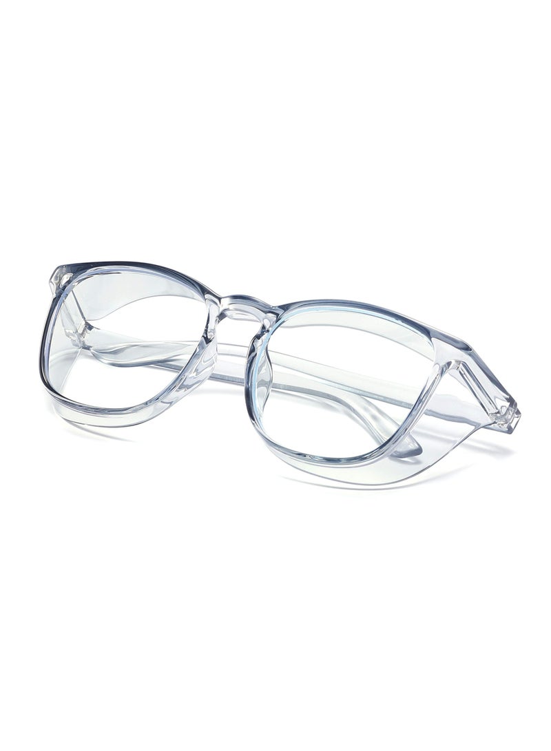 Arabest Safety Goggles with Side Shields 1-Pack Anti-Fog Dust-proof Scratch-proof Splash-proof Chemical Wrapped Eye Protection Nurse Worker Architect Clear - Image 2