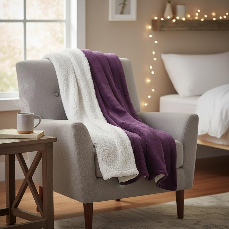 Luxurious Microfiber Queen Size Blankets Soft Cozy Warm Coral Fleece Lightweight for All Seasons for Couch Bed Sofa Exceptional Comfort and Style - Image 2
