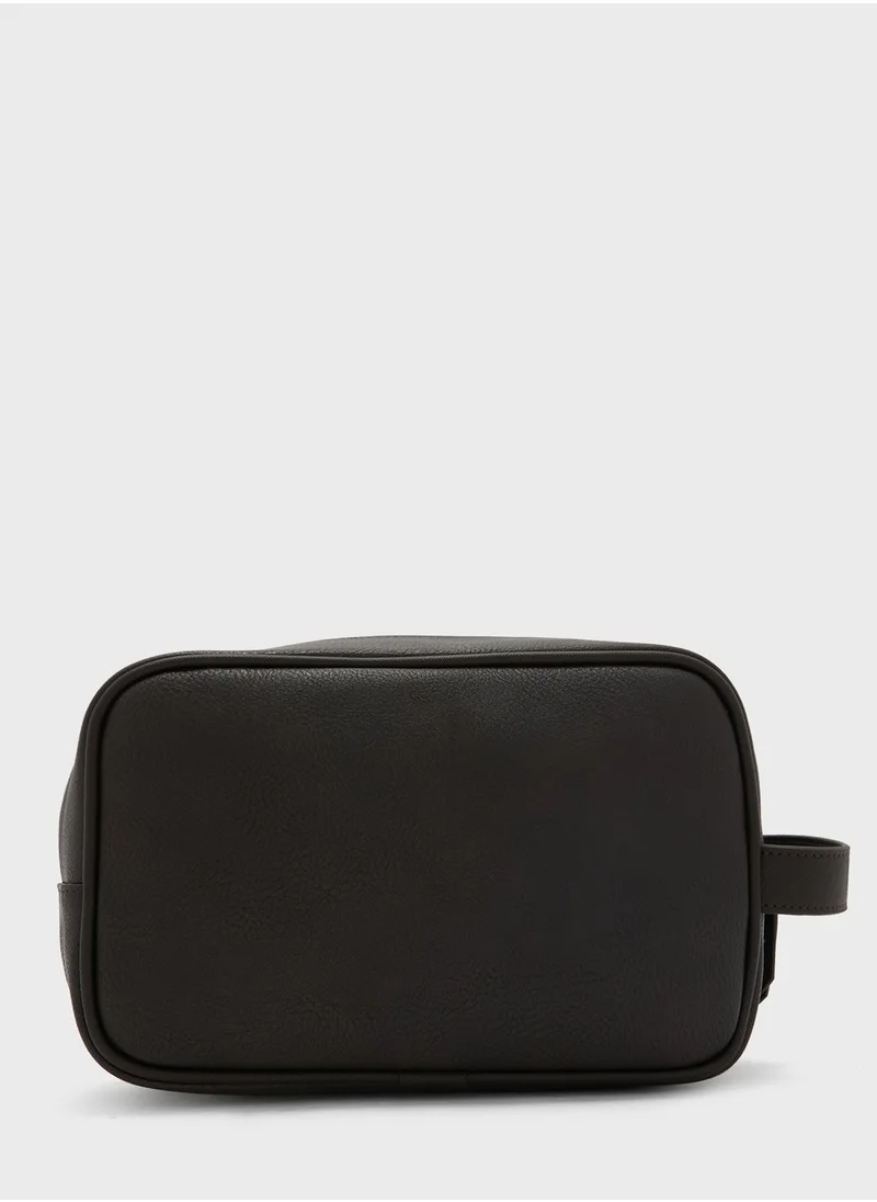 Ted Baker Evens Striped Pu Washbag