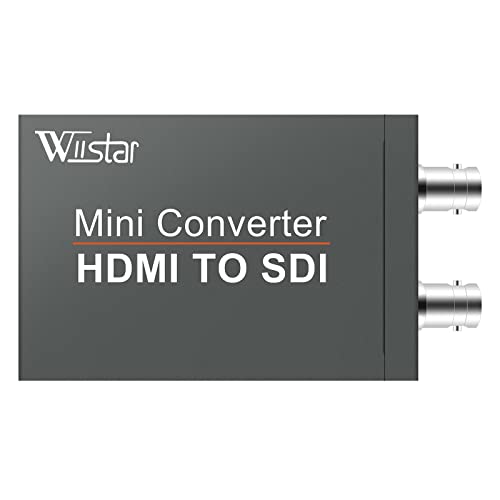 Wiistar HDMI to SDI Converter HDMI Input to SDI 2 Output Support SD/HD/3G-SDI 1080P FHD 1 in 2 Out for Camera HDTV - Image 2