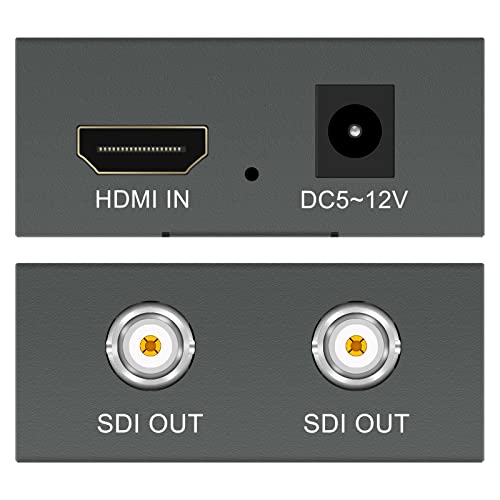 Wiistar HDMI to SDI Converter HDMI Input to SDI 2 Output Support SD/HD/3G-SDI 1080P FHD 1 in 2 Out for Camera HDTV - Image 3