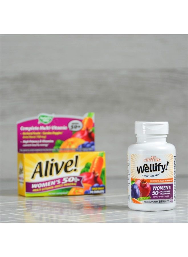 21st Century Wellify Women's 50+ Multivitamins with Minerals, 65 Count (22460) - Image 3
