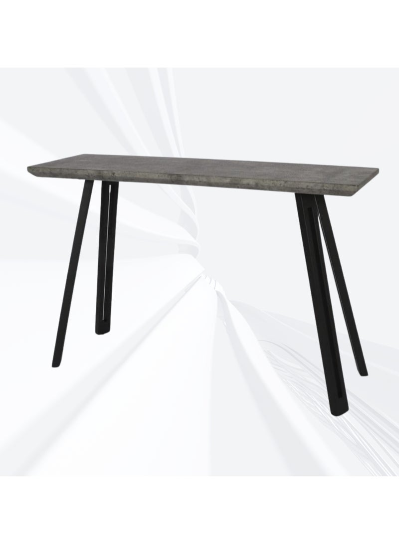PixelsFurniture Pixels Furniture Console Table, Entryway with Wood Top and Metal Ends, Versatile - Image 1
