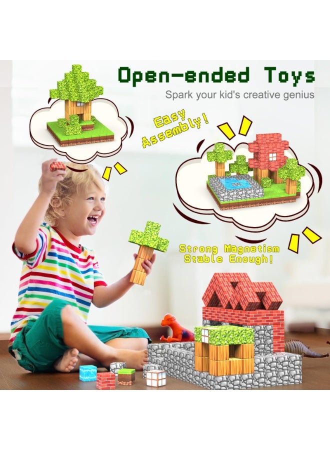 general 100PCS Magnetic Blocks, 1 inch Building Blocks for Kids, SETM Sensory Toys for Toddlers, Building Blocks Cubes, Birthday Gift for Boys and Girls Aged 3-12 Creative Construction Toys - Image 3