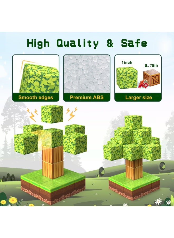 general 100PCS Magnetic Blocks, 1 inch Building Blocks for Kids, SETM Sensory Toys for Toddlers, Building Blocks Cubes, Birthday Gift for Boys and Girls Aged 3-12 Creative Construction Toys - Image 4