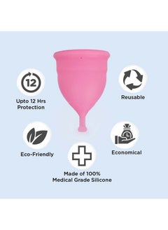 PEESAFE Menstrual Cup For Women Large Size With Pouch And Menstrual Cup Sterilizing Container Combo Medical Grade Silicone Microwaveable, Friendly Sterilizer Container, Grey, Count 2  - Image 2