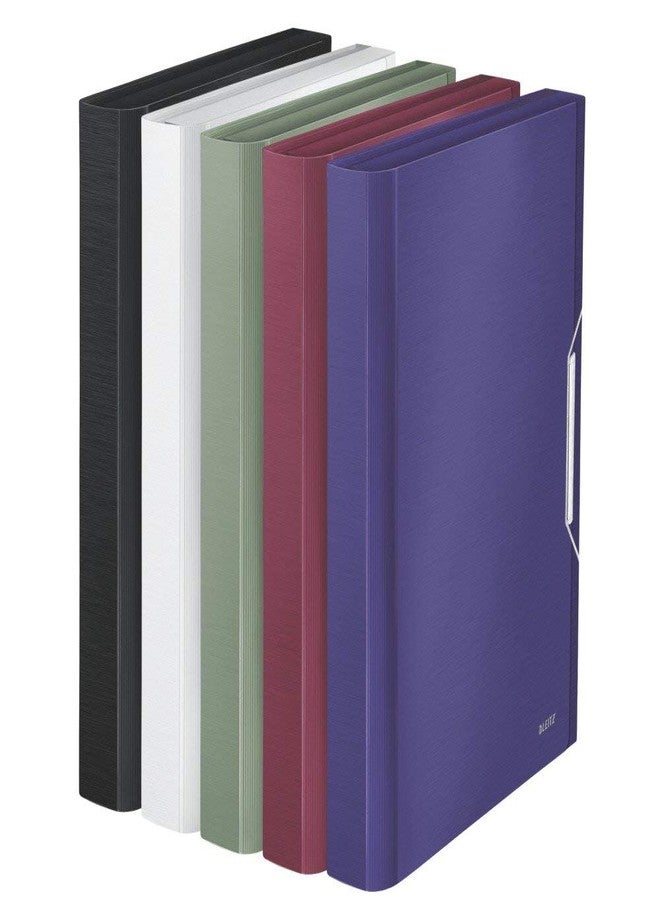 Leitz Style PP Project Premium File Folder with 6 Expanding Compartments, Satin Black (200 Sheets Capacity) - Image 4