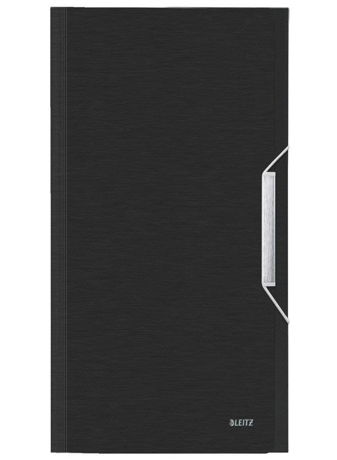 Leitz Style PP Project Premium File Folder with 6 Expanding Compartments, Satin Black (200 Sheets Capacity) - Image 3
