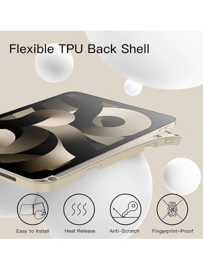 iPad Smart Case 10.9 with Auto Sleep/Wake Super Protection with Pen Holder Suitable for iPad Stand for Watching Movies Gold  - Image 2