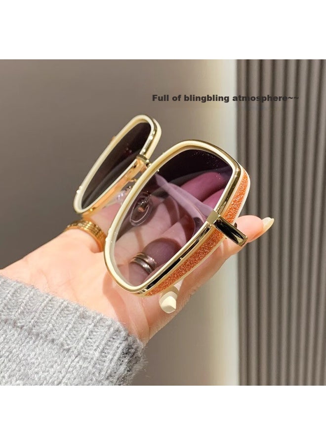 Fenchi Face-slimming Sungl, Essential For Square And Round Faces, Fashionable Internet Celebrity Style, High Aesthetic Value, Uv Protection, Sun Protection Gl, Sungl - Image 3