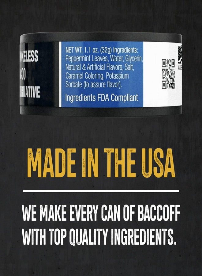 BACC OFF 10 Cans, BaccOff Mint Rough Cut, Black Tea Base with Bold, Icy Mint Flavor - Image 2