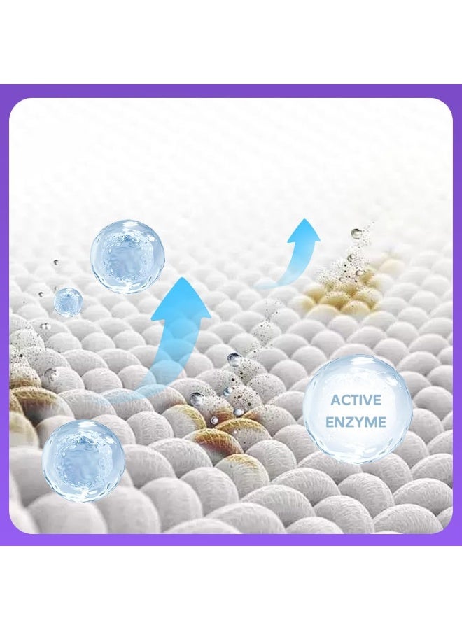 سيوسي بخاخ مزيل بقع الملابس بالإنزيم النشط، ترقية 2025 بخاخ مزيل بقع الملابس بالإنزيم النشط لإزالة بقع الياقات للقمصان البيضاء والملابس، يزيل البقع الصعبة والزيوت - Image 4