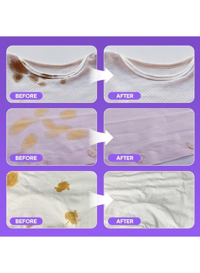 سيوسي بخاخ مزيل بقع الملابس بالإنزيم النشط، ترقية 2025 بخاخ مزيل بقع الملابس بالإنزيم النشط لإزالة بقع الياقات للقمصان البيضاء والملابس، يزيل البقع الصعبة والزيوت - Image 5