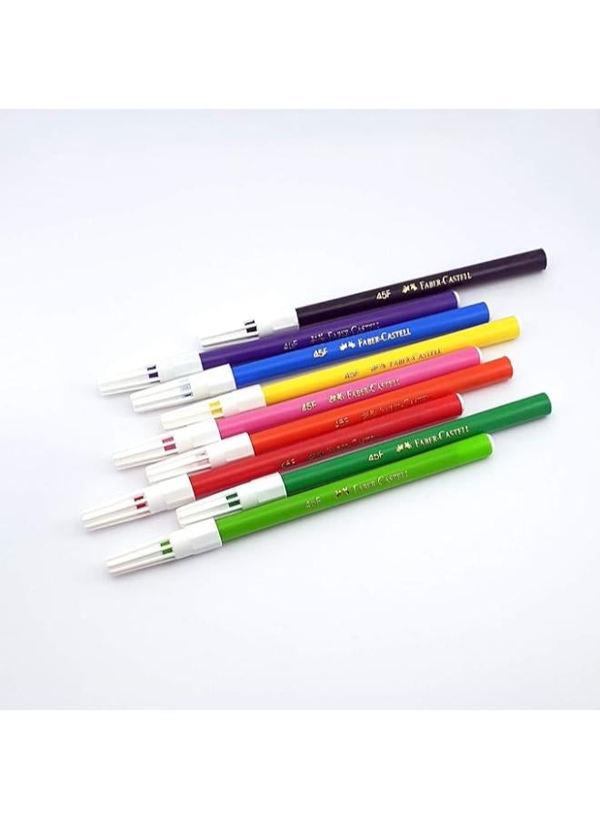 FABER-CASTELL FABER CASTELL-12 Fibre-Tip Colour Markers - Image 2