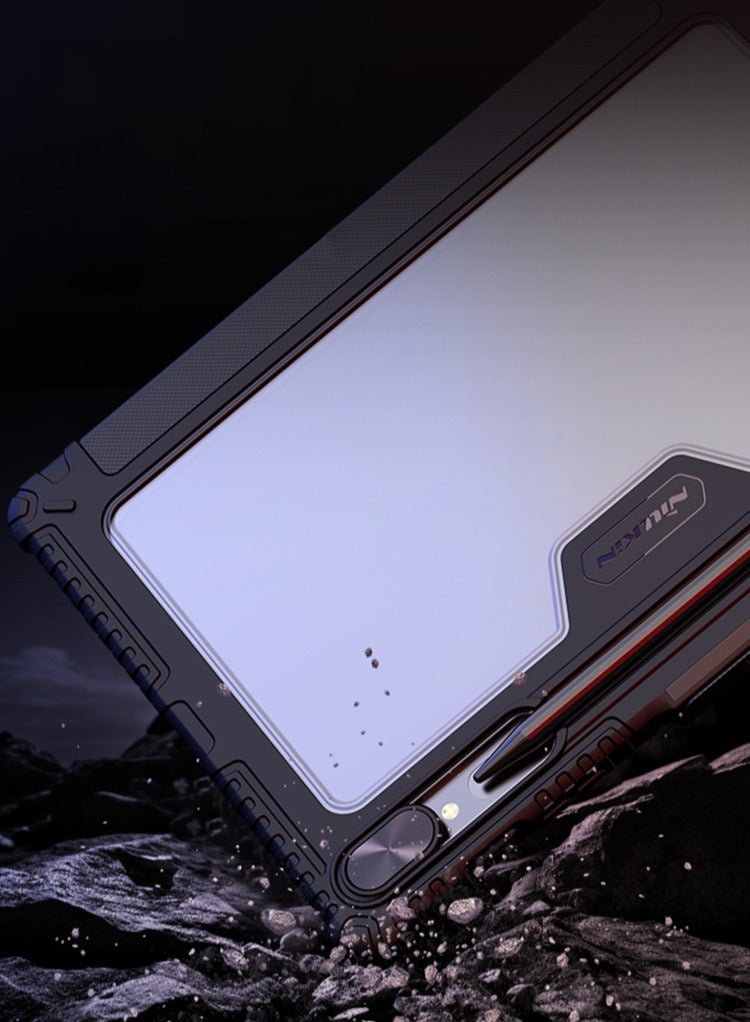 Bumper Pro PU Leather Case Designed For Samsung Galaxy Tab S10 Plus, Pen Holder/Shockproof Cover/Multi Angle Folding Style/Rear Camera Slide Cover - Image 3