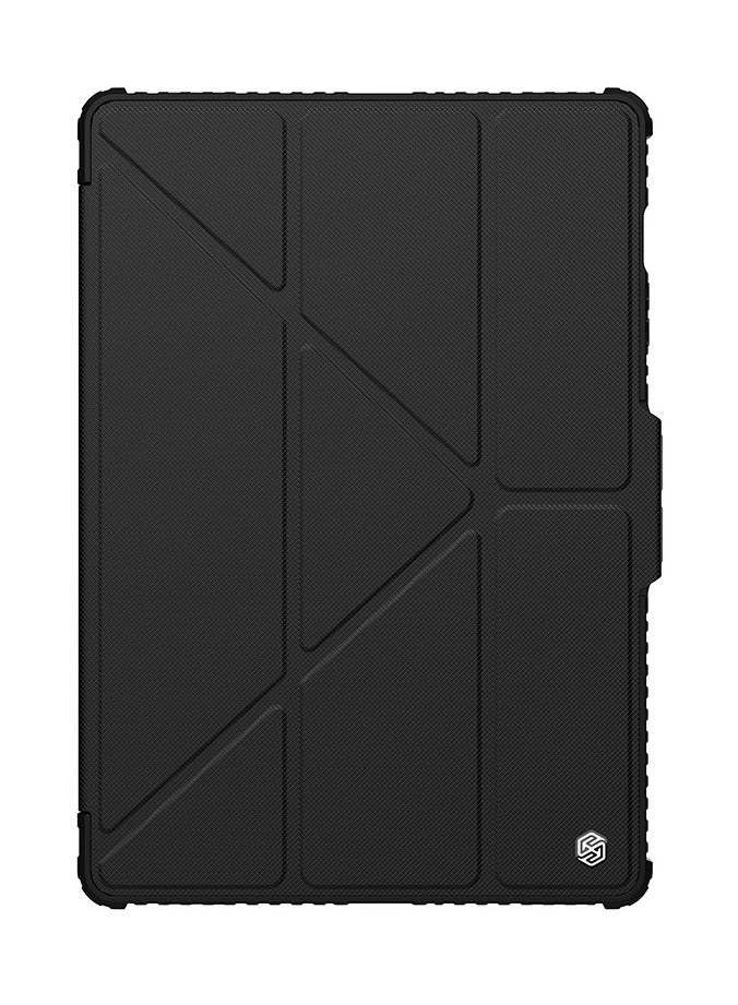 Bumper Pro PU Leather Case Designed For Samsung Galaxy Tab S10 Plus, Pen Holder/Shockproof Cover/Multi Angle Folding Style/Rear Camera Slide Cover - Image 5
