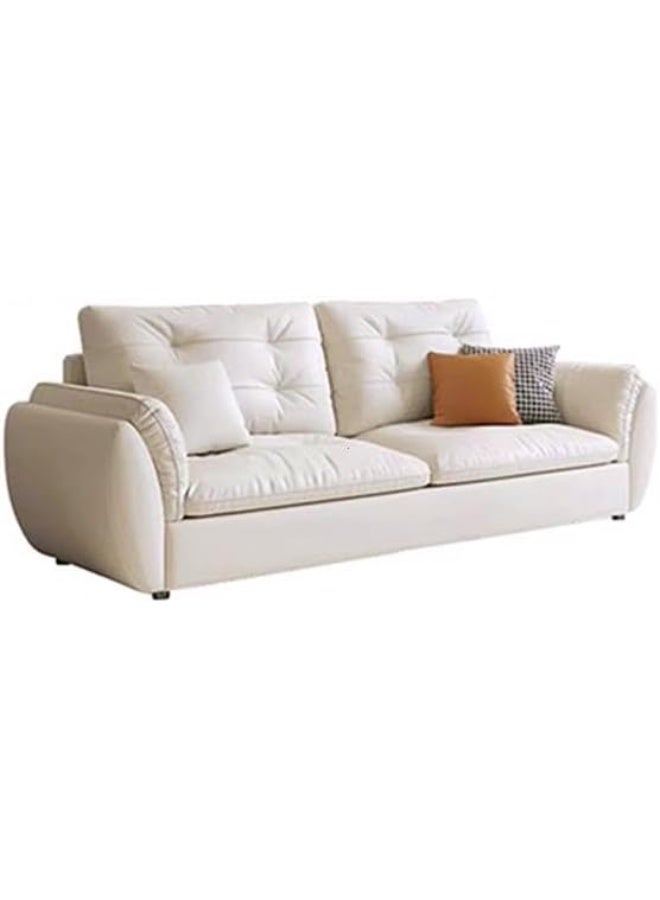 Comfynest Modern Pine Wood Sofa with Cotton-filled Shallow Seat and Tech Cloth SliPieceover  - Image 1