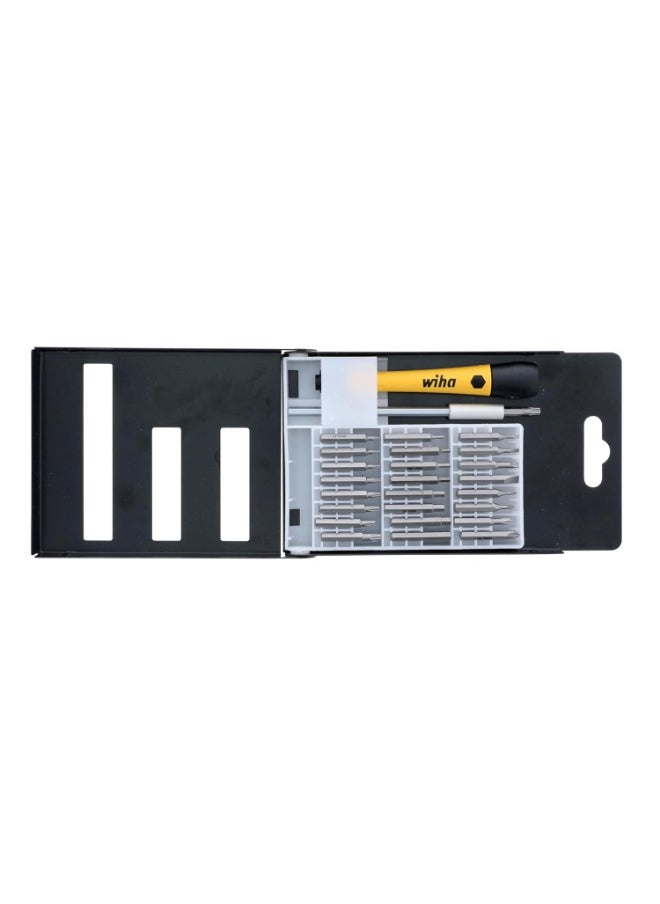 Wiha Wiha 75992 System 4 Precision Interchangeable Bit Set, Torx, Slotted, Phillips, Hex Inch, ESD Safe Precision Handle, 27 Piece In Compact Box  - Image 2