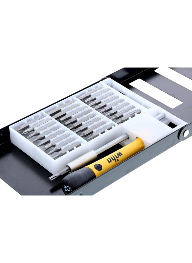 Wiha Wiha 75992 System 4 Precision Interchangeable Bit Set, Torx, Slotted, Phillips, Hex Inch, ESD Safe Precision Handle, 27 Piece In Compact Box  - Image 3
