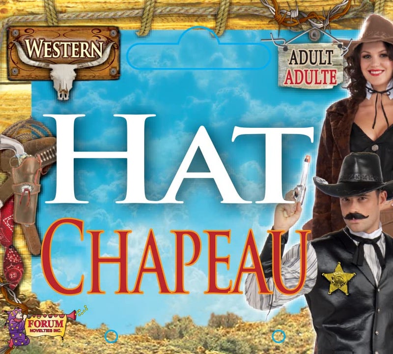 Rubies Adult Deluxe Felt Cowboy Hat, White - Image 2