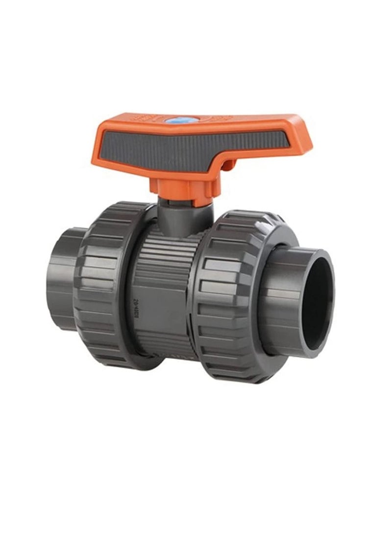 PVC PVC Heavy Duty Water Supply Pipe Fittings for Swimming Pool, Agriculture, Irrigation & Commercial Plumbing Use (63 MM, Union Ball Valve)  - Image 2