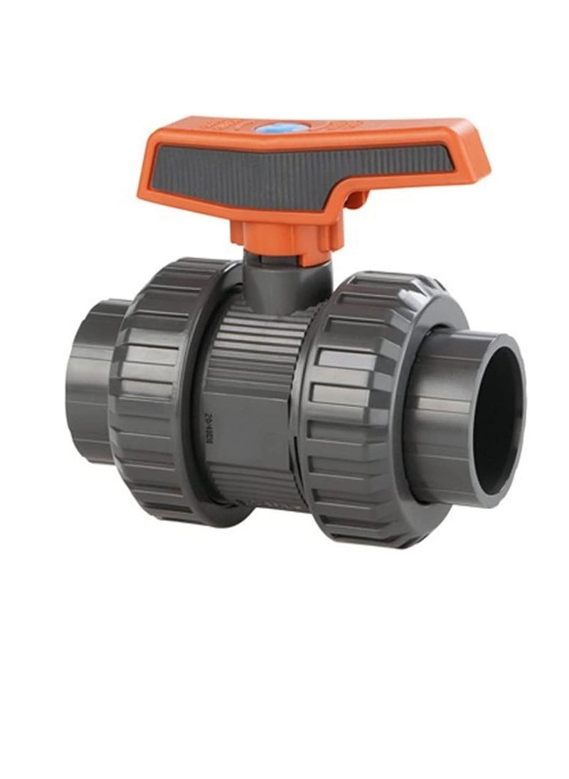 PVC PVC Heavy Duty Water Supply Pipe Fittings for Swimming Pool, Agriculture, Irrigation & Commercial Plumbing Use (63 MM, Union Ball Valve)  - Image 1