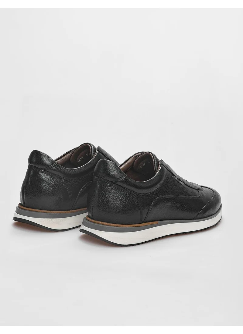 Cabani Leather Black Men's Sports Shoes
