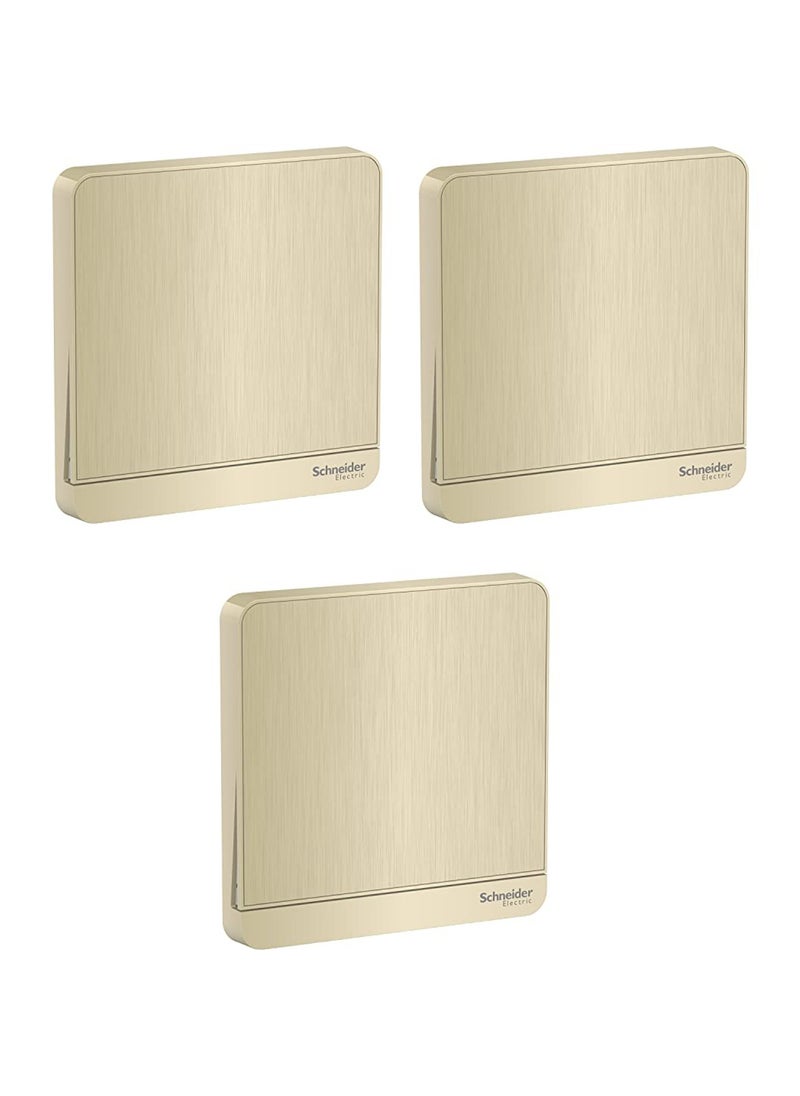Schneider Electric Schneider Electric AvatarOn, time delay switch, 4 A, 250 V, Wine Gold (Model Number-E8331PRL1_WG) - Pack of 3 