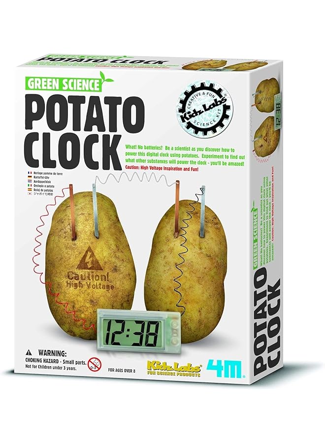 4m Kidz Labs Green Science Potato Clock - Image 1