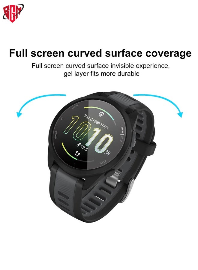 BGM For Garmin Forerunner 165 2pcs xDfind Curved 3D Composite Material Soft Film Screen Protector  - Image 3