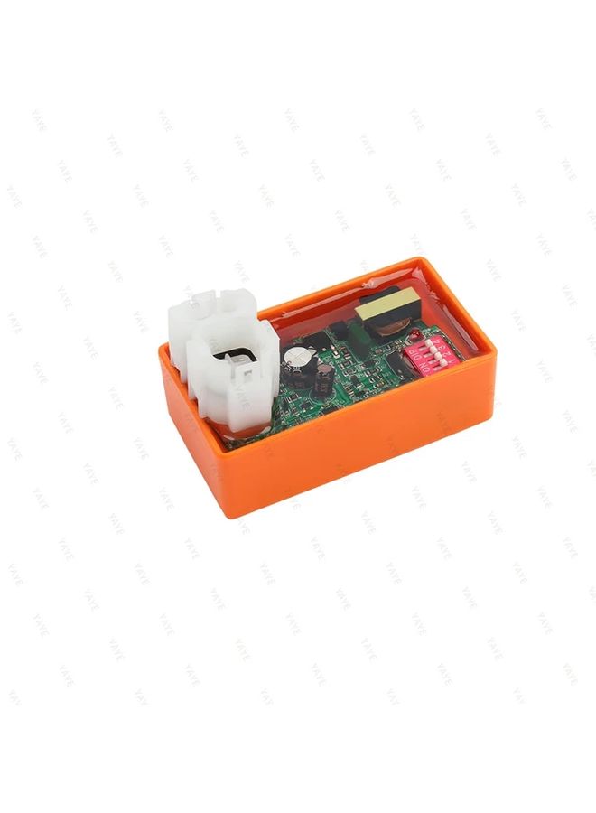 Motorcycle GY6 DC Red Speed Limit Dial CDI Box 6 Pin Ignition System High Performance Electronic Ignition for Street Sport Motorcycles 36V or Below Easy Installation Performance Upgrade Sleek Metallic Finish Durable Construction Orange - Image 5