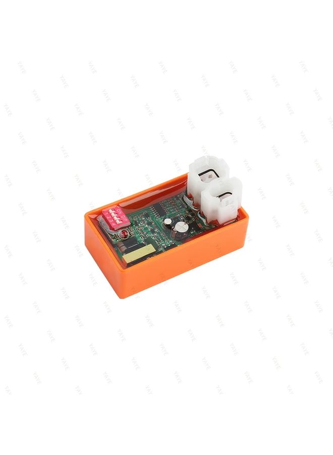 Motorcycle GY6 DC Red Speed Limit Dial CDI Box 6 Pin Ignition System High Performance Electronic Ignition for Street Sport Motorcycles 36V or Below Easy Installation Performance Upgrade Sleek Metallic Finish Durable Construction Orange - Image 1