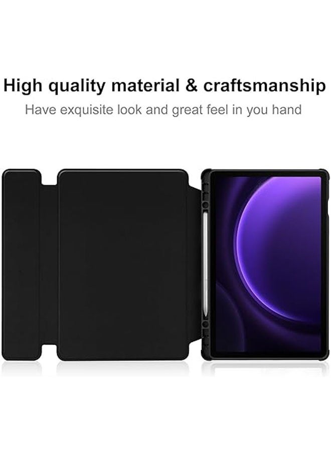 General - For Samsung Galaxy Tab S9 FE SM-X510/X516B 10.9-Inch, 360° Swivel Stand Shockproof Smart Tablet Case with Pen Holder and Detachable Wireless Keyboard - Image 1