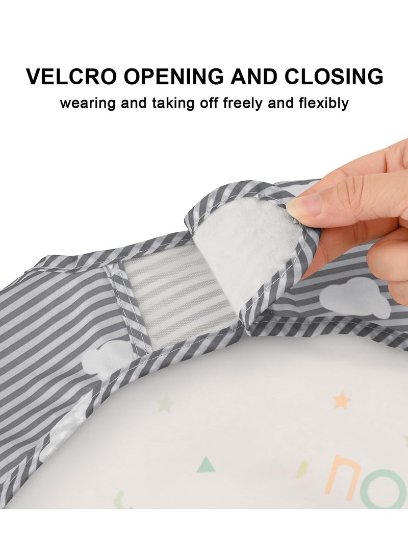 Mr. Penda Long Sleeve Baby Bibs, Waterproof Sleeved Bib Smock for Baby Toddler 6-36 Months,Reusable with Catch-all Pocket (Lion)  - Image 5