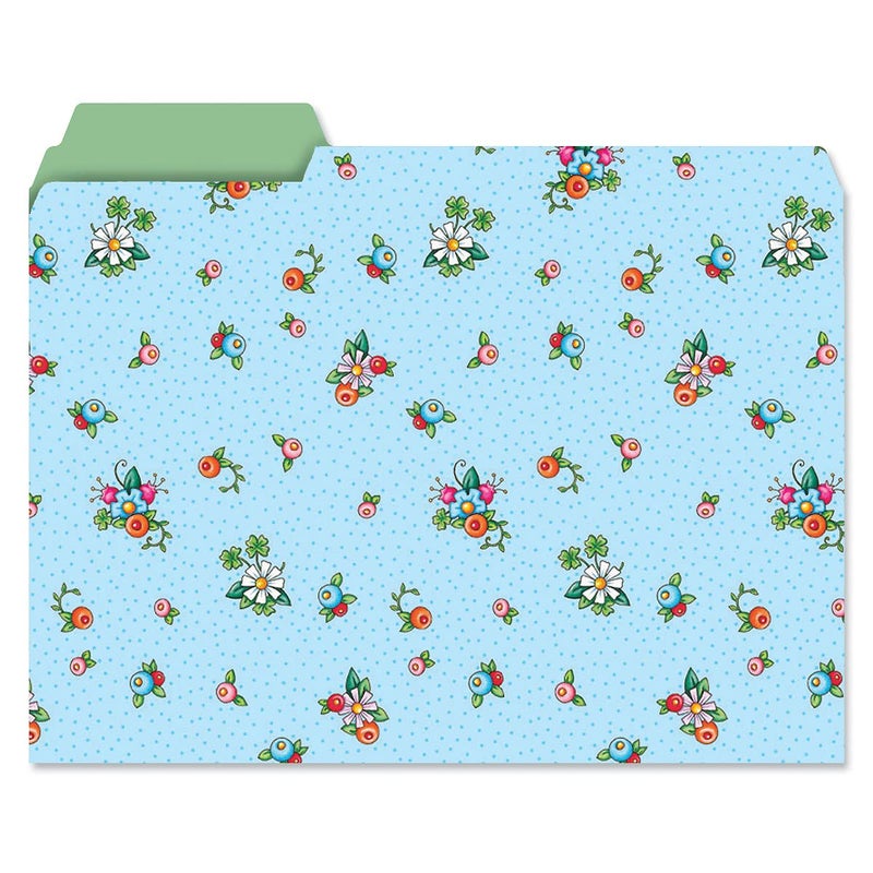 Current Mary Engelbreit File Folders Value Pack - Bulk Set of 24, 6 Pretty Decorative Designs, 1/3 Cut Tabs, Heavy-Duty Paper Stock, Office Supplies for Home & Work, 9-Â½â€ x 11-Â¾â€ Letter Size - Image 3