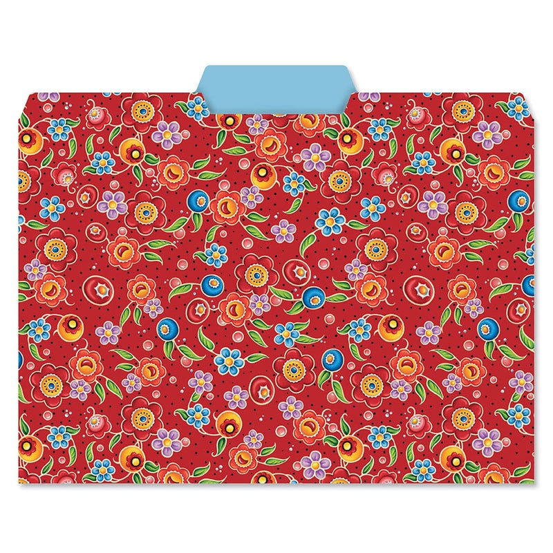 Current Mary Engelbreit File Folders Value Pack - Bulk Set of 24, 6 Pretty Decorative Designs, 1/3 Cut Tabs, Heavy-Duty Paper Stock, Office Supplies for Home & Work, 9-Â½â€ x 11-Â¾â€ Letter Size - Image 4