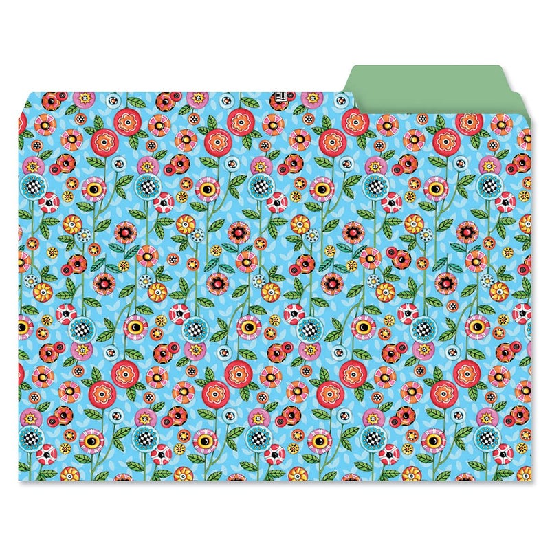 Current Mary Engelbreit File Folders Value Pack - Bulk Set of 24, 6 Pretty Decorative Designs, 1/3 Cut Tabs, Heavy-Duty Paper Stock, Office Supplies for Home & Work, 9-Â½â€ x 11-Â¾â€ Letter Size - Image 5