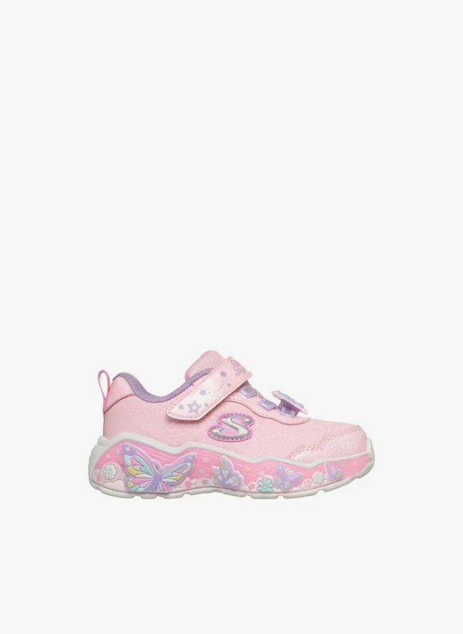 سكيتشرز Girls Lil Butterfly Bliss Hook & Loop Sneakers