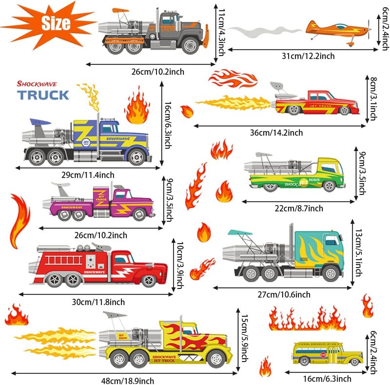 MEKDAR Peel and Stick Truck Wall Decals - Image 3
