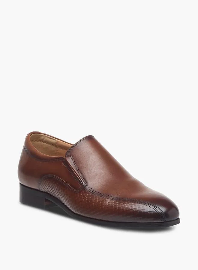 Men's Textured Slip-On Loafers
