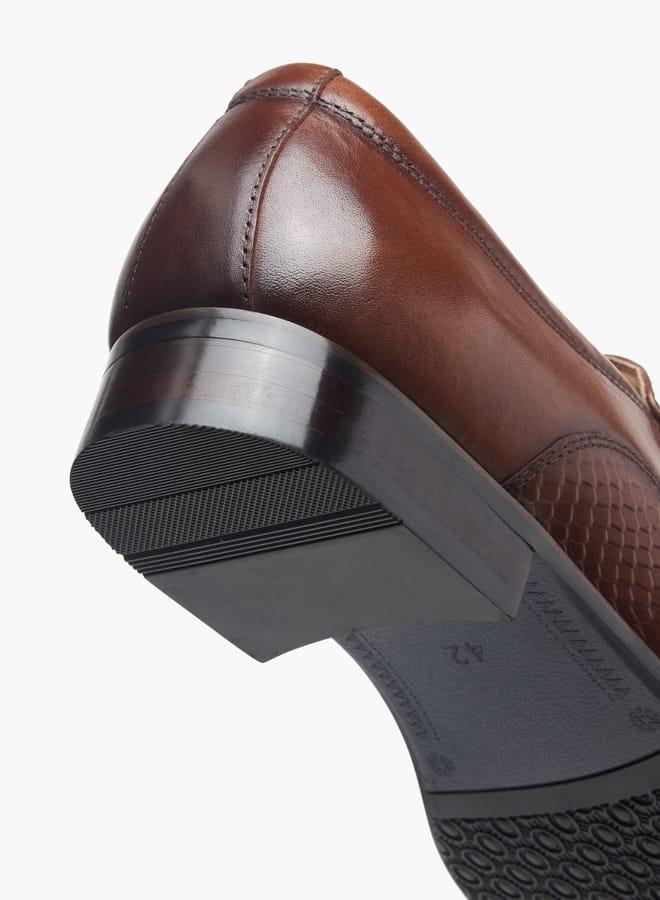 DUCHINI Men's Textured Slip-On Loafers - Image 5