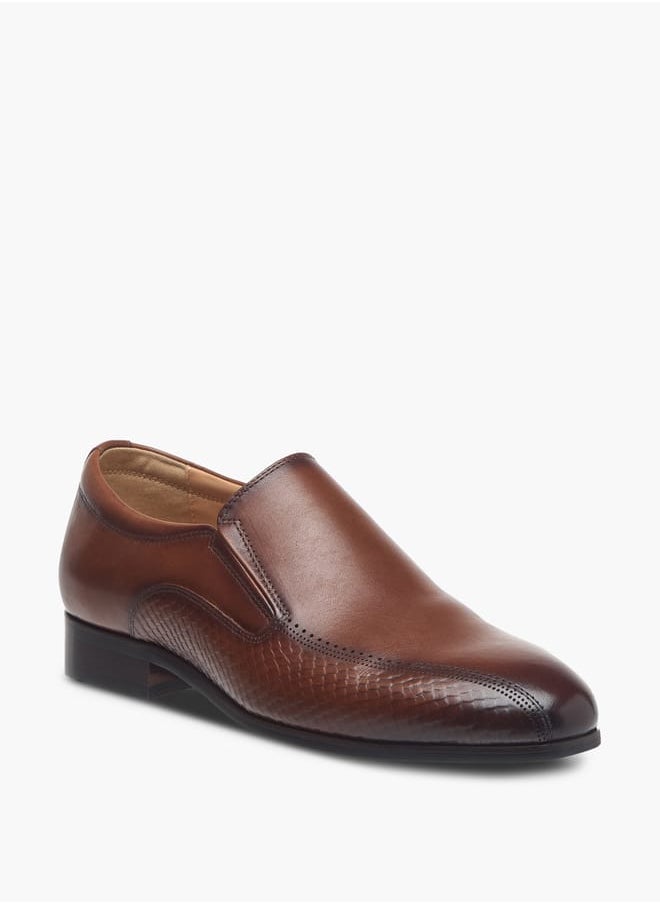 DUCHINI Men's Textured Slip-On Loafers  - Image 2