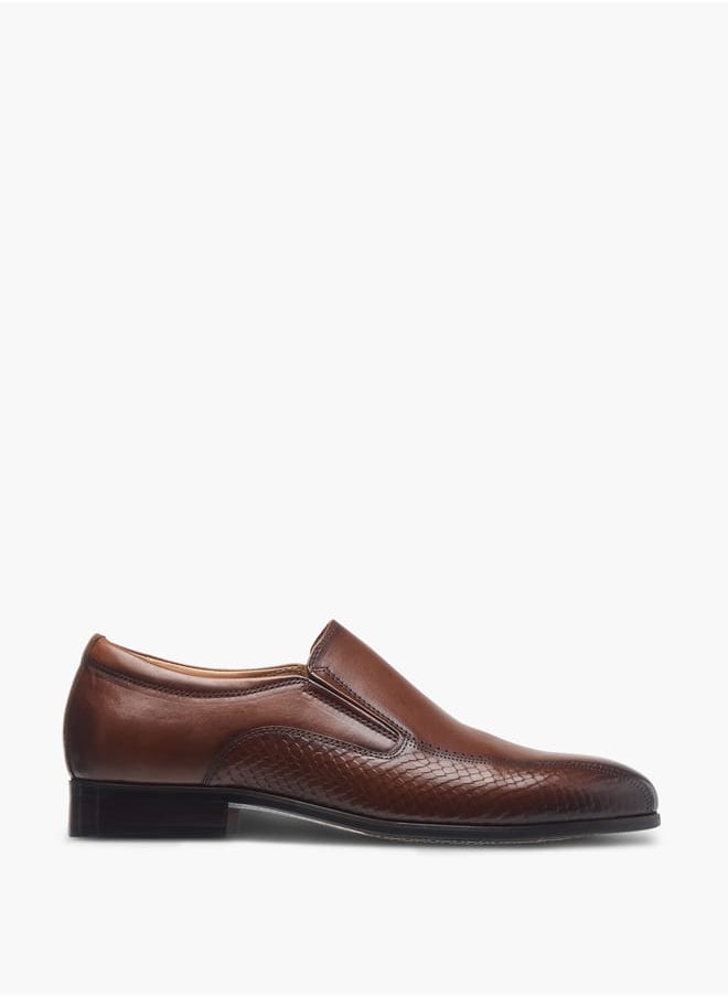 DUCHINI Men's Textured Slip-On Loafers  - Image 3