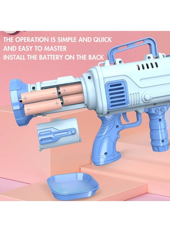32-Hole Rocket Bubble Machine Gun Automatic Blower with Leak-Proof Tank for Kids (Random Color) - Image 2