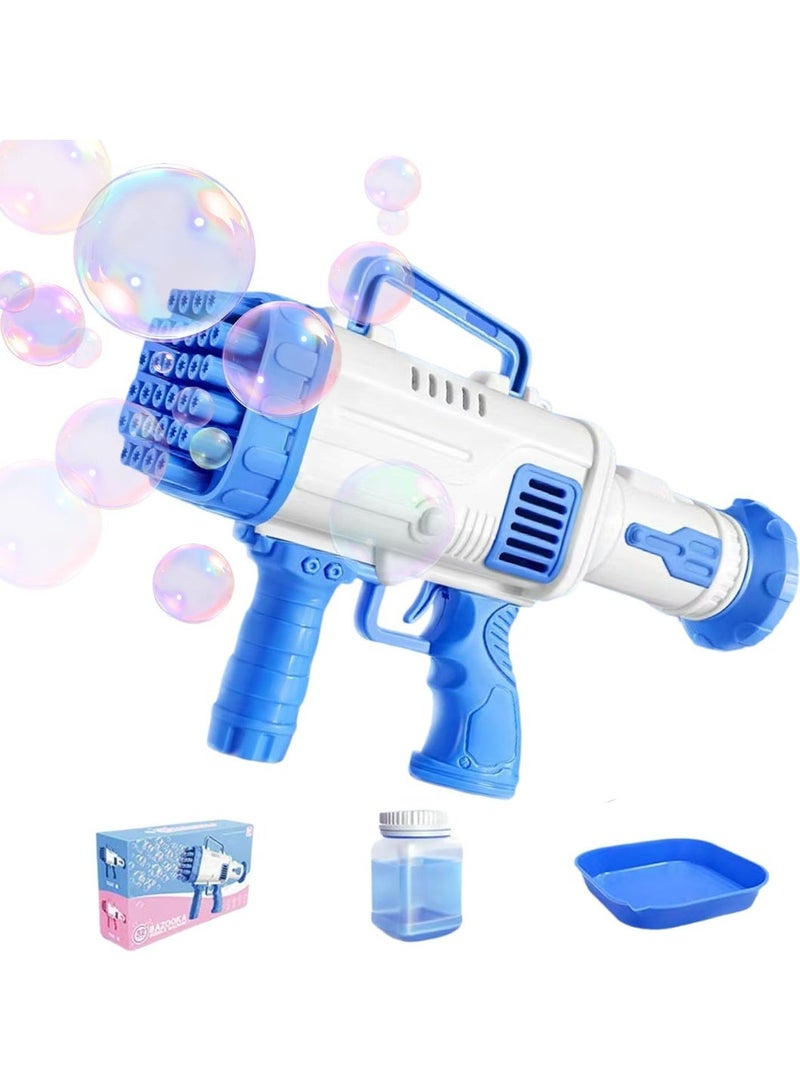32-Hole Rocket Bubble Machine Gun Automatic Blower with Leak-Proof Tank for Kids (Random Color) - Image 1