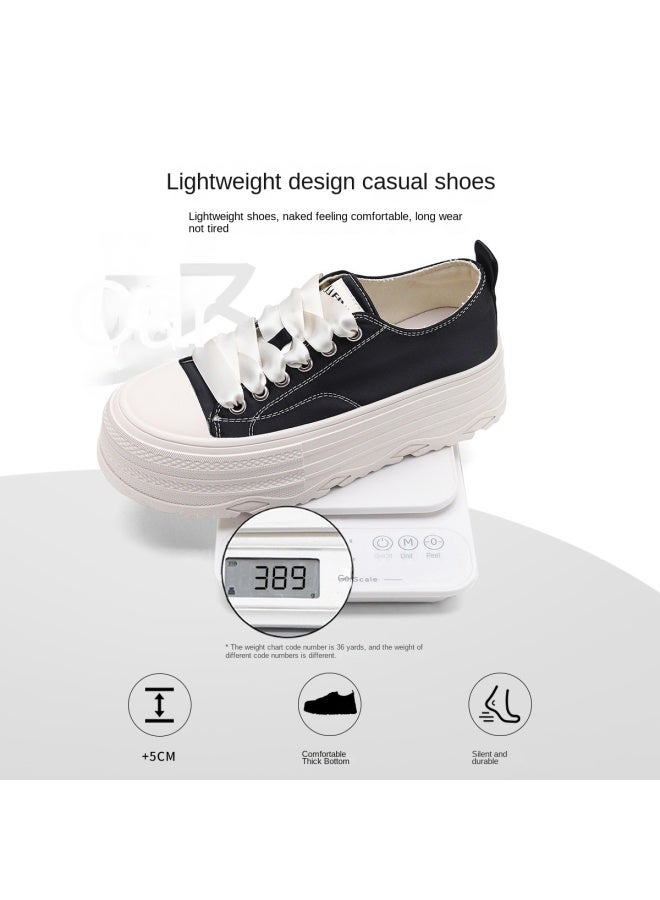 SAFIYA Saturday's Women's Canvas Shoes 2025 New Spring/autumn Thin Breathable Platform Sneakers Casual Shoes - Image 5
