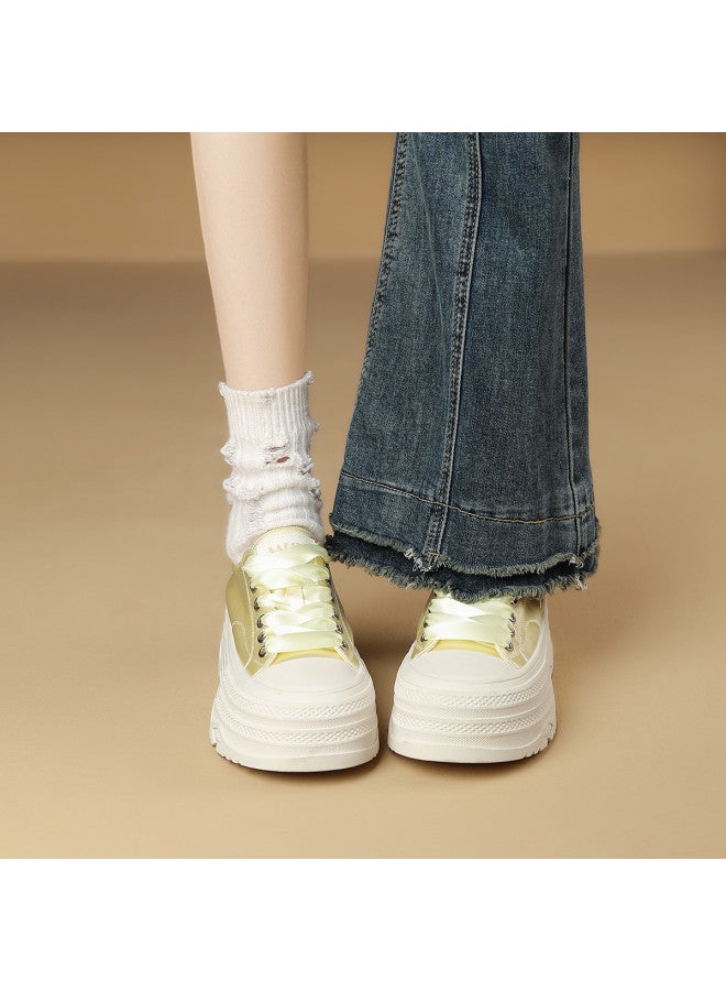 SAFIYA Saturday's Women's Canvas Shoes 2025 New Spring/autumn Thin Breathable Platform Sneakers Casual Shoes - Image 2